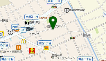 プリーズ Please西新店の地図画像