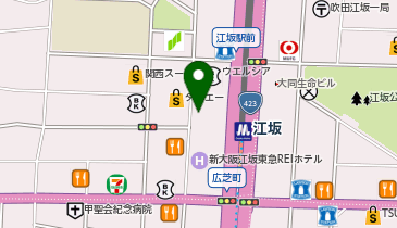 湘南美容クリニック 江坂院の地図画像