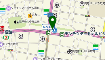 湘南美容クリニック 高知院の地図画像