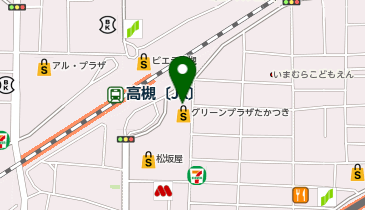 湘南美容クリニック 高槻院の地図画像
