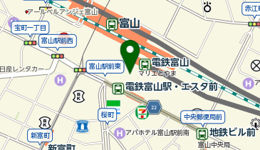 湘南美容クリニック 富山院の地図画像