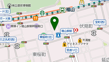 スノーピーク福山の地図画像