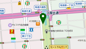 スノーピーク 久屋大通公園の地図画像