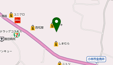 ファッション市場Sanki 小林店の地図画像