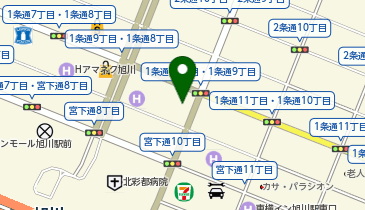 フルキャスト 旭川営業課の地図画像