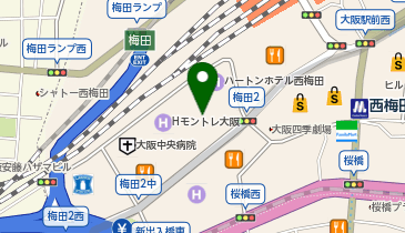 大和ハウス工業 本店の地図画像