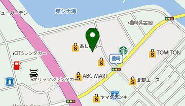 Gap Outlet 沖縄アウトレットモール あしびなーの地図画像