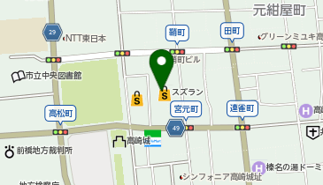 グリーン・グルメ スズラン高崎店の地図画像