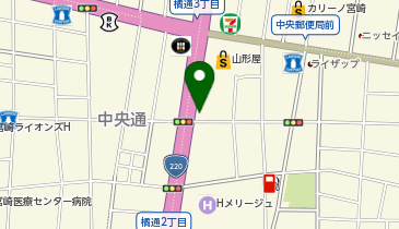 日本のさらだ いとはん 宮崎山形屋店の地図画像