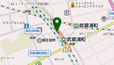 グリーン・グルメ ビーンズ武蔵浦和店の地図画像