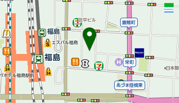 ホワイトニングショップ 福島店の地図画像