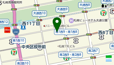 アパホテル〈札幌大通駅前西〉2025年12月18日(木)開業の地図画像