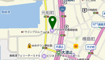 アパホテル〈長崎駅南〉の地図画像