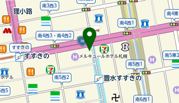 アパホテル〈札幌すすきの駅前〉の地図画像