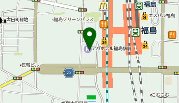 アパホテル〈福島駅前〉の地図画像