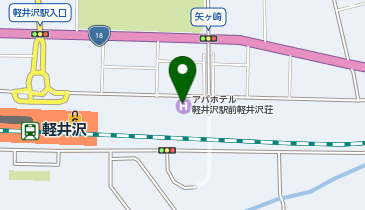 アパホテル〈軽井沢駅前〉軽井沢荘の地図画像