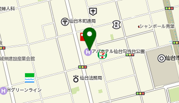 アパホテル〈仙台勾当台公園〉の地図画像