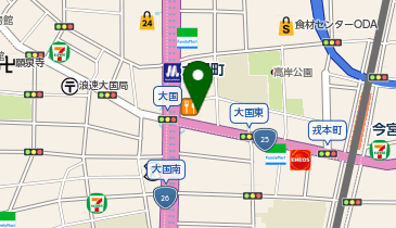 アパホテル〈なんば南 大国町駅前〉の地図画像