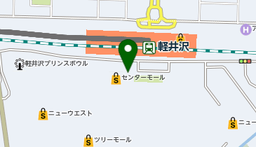 こども ビームス 軽井沢の地図画像