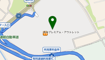 ビームス アウトレット あみの地図画像