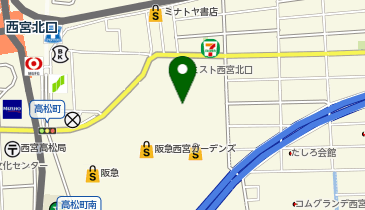 ビームス 西宮の地図画像
