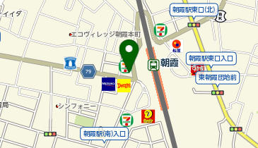 大黒屋 朝霞駅南口店の地図画像