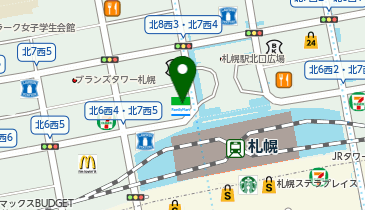 大黒屋 札幌北口駅前買取センターの地図画像