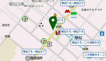 大黒屋 質札幌琴似店の地図画像