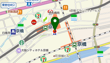 大黒屋 質大阪京橋店の地図画像