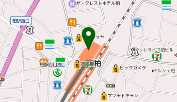 シャネル フレグランス&ビューティ 高島屋柏店の地図画像
