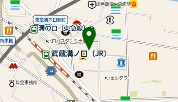 ゴディバ マルイファミリー溝口の地図画像