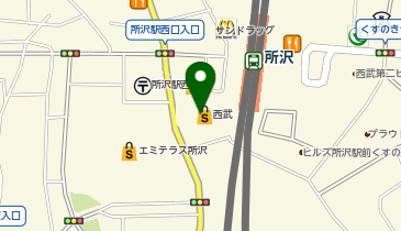 ゴディバ 西武所沢の地図画像