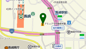 ゴディバ アミュプラザ長崎の地図画像
