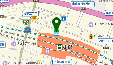 ゴディバ アミュプラザ小倉の地図画像