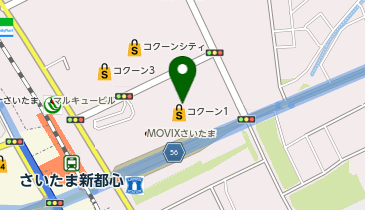 ゴディバ コクーンシティの地図画像