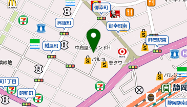 ゴディバ 静岡パルコの地図画像