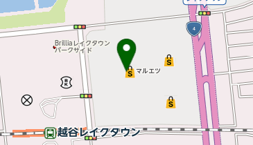 ゴディバ イオンレイクタウンの地図画像