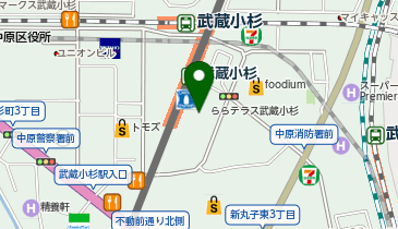 ゴディバ 三井ショッピングパーク ららテラス 武蔵小杉の地図画像