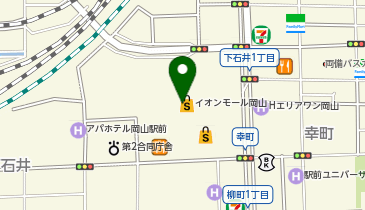 ゴディバ イオンモール岡山の地図画像
