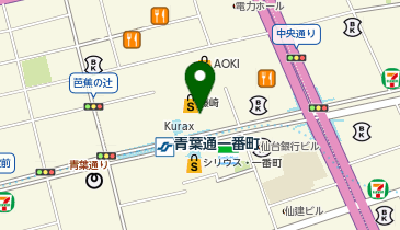 ゴディバ 藤崎の地図画像