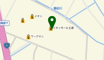 ゴディバ イオンモール土浦の地図画像