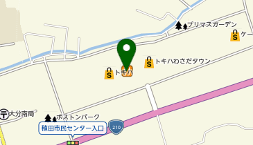 ゴディバ トキハわさだタウンの地図画像