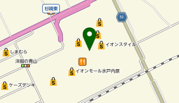 ゴディバ イオンモール水戸内原の地図画像