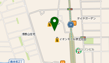 ゴディバ イオンモール堺北花田の地図画像