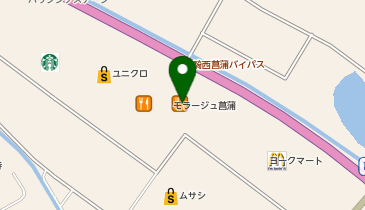 ゴディバ モラージュ菖蒲の地図画像