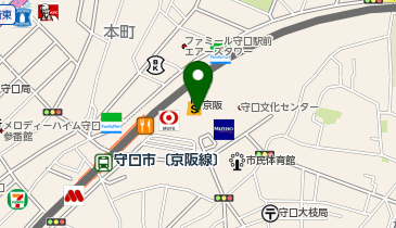 ゴディバ 京阪守口の地図画像