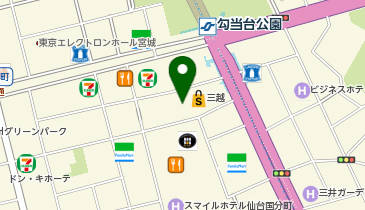 ゴディバ 三越仙台の地図画像