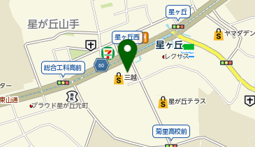 ゴディバ 三越星ケ丘の地図画像