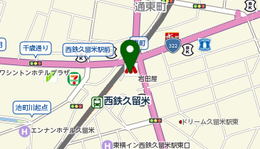 ゴディバ 岩田屋久留米の地図画像