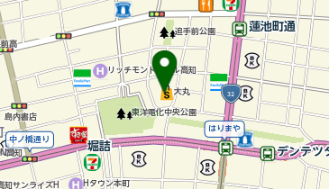 ゴディバ 大丸高知の地図画像